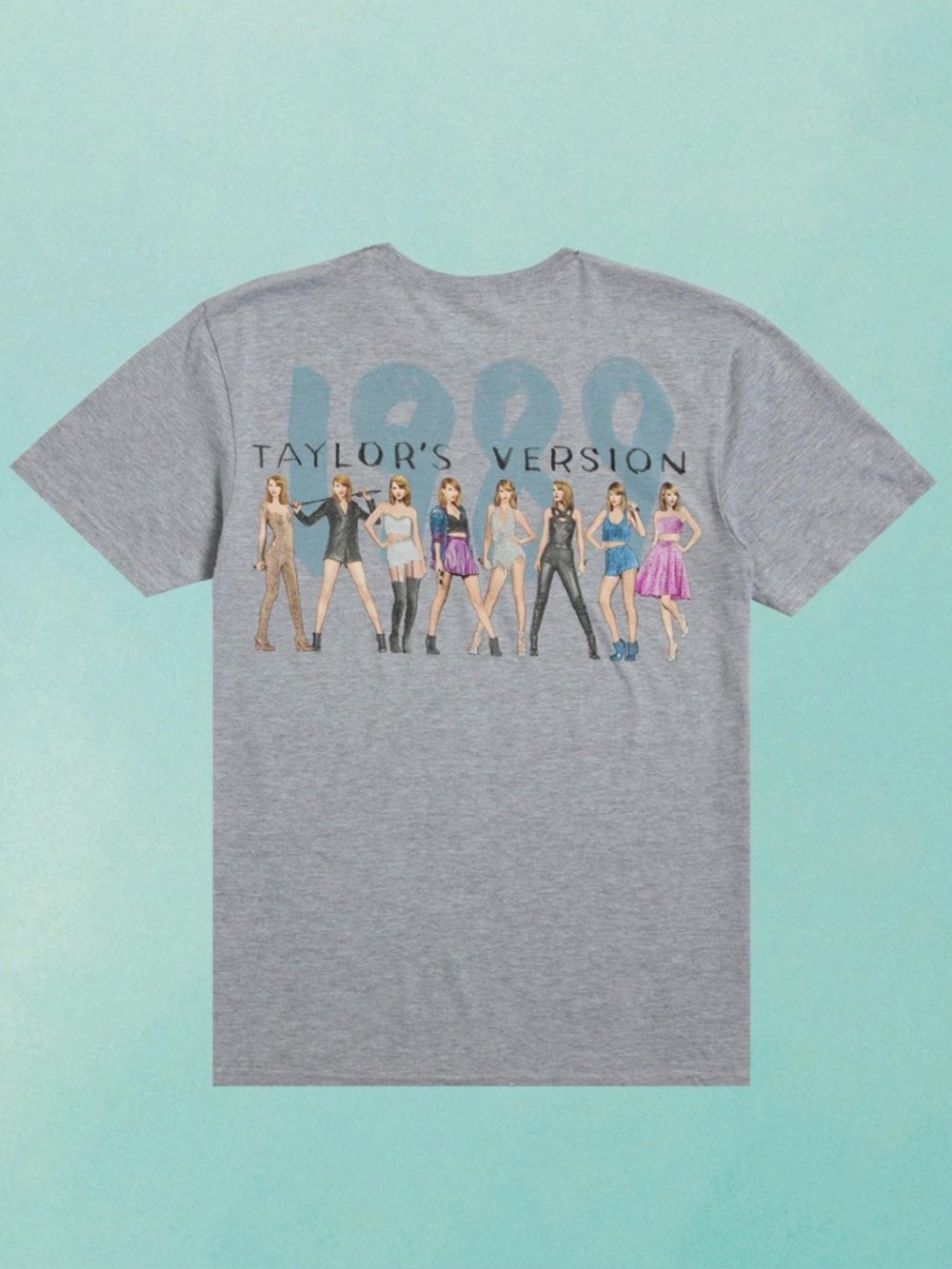 TAYLOR SWIFT 1989 (TAYLOR'S VERSION) ERAS T-SHIRT GREY
